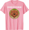 Moose Bronco Funny Cross Eyed Bear Animal Graphic T-Shirt - Pink