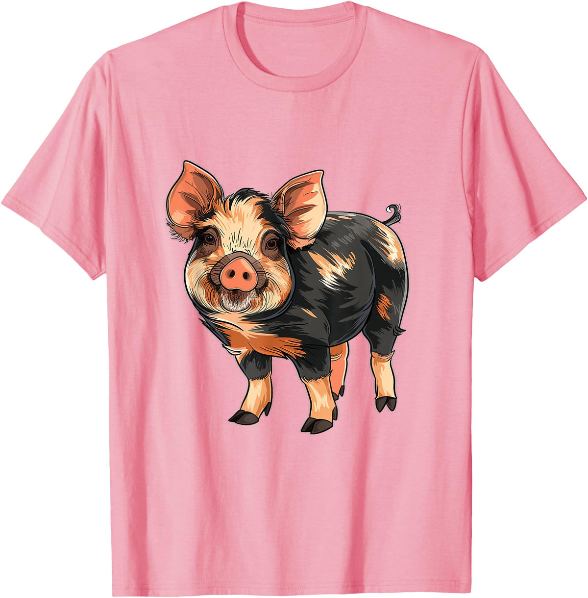 Kune Kune Pig Accessories & KuneKune Clothes Kune Kune Pig Breeder Kune Kune Lover Kune Kune Pig Girl T-Shirt - Pink