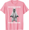 Cool Polar Bear For Men Women This Is My Human Costume I'm Really A Polar Bear Halloween T-Shirt - Pink