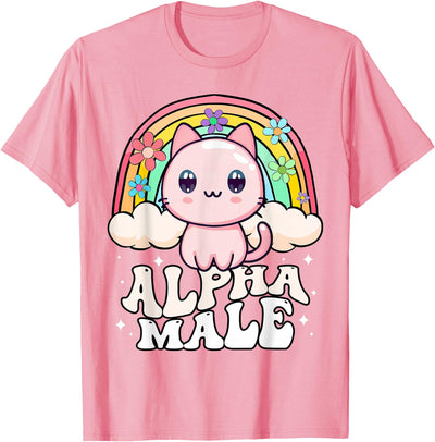 Alpha Male Cat Kitten Rainbow Gifts Alpha Male Cat Kitten Rainbow T-Shirt