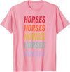 horses Apparel Horses T-Shirt - Pink