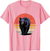 Wowsome! Retro Vintage Black Bear T-Shirt - Pink