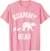 All in the Bear Family Vintage Grammy Bear Grandma With Two 2 Cubs T-Shirt - Pink