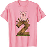 Three Little Pigs Halloween Costume Three Little Pigs Pig 2 Halloween Costume Kids Adults T-Shirt - Pink
