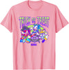 Sonic The Hedgehog Halloween Trick Or Treat Retro Neon Logo T-Shirt - Pink