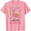 Llama Shirt Kids Girls Toddler Just A Girl Who Loves Llamas T-Shirt - Pink