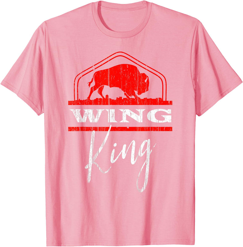 Nickel City Tailgate Gear Buffalo Wing King Legend T-Shirt - Pink