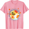 Cute Rabbit Lantern Chinese Mid-Autumn Festival Kids Adults T-Shirt in Pink