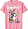 Dabbing Rabbit Easter Day Eggs Dab Boys Girls Kid Gift Bunny T-Shirt in Pink