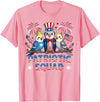 Cockatiel Parakeet Bird 4th Of July Bird Lover Patriotic Cockatiel Parakeet Bird Birdwatching 4th of July T-Shirt - Pink