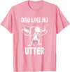 Lustige Kühe Bauernhof Papa Farming Leben Kuh Papa wie Keine Utter Funny Father's Day Animal Word Game T-Shirt - Pink