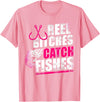 Reel Bitches catch fishes tee Reel Bitches Catch Fishes Funny Fishing T-Shirt - Pink