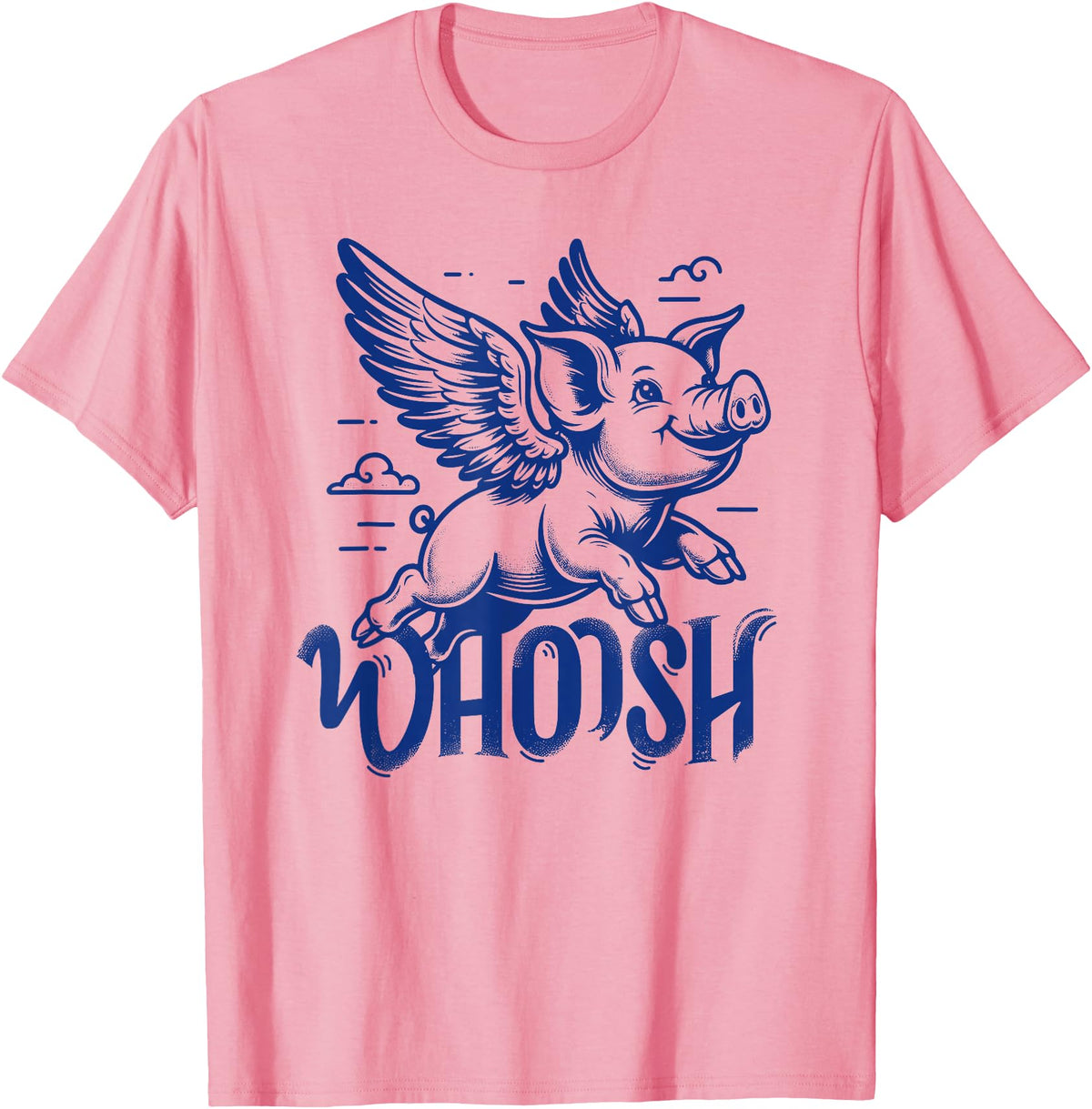Lustige Schwein Schweinchen Liebhaber Geschenkidee Flying Pig Pig with Wings 90s Graphic T-Shirt - Pink
