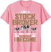 Funny Farmer Apparel Funny Farmer Rancher Stock Broker Cattle Farming Cow Farm T-Shirt - Pink