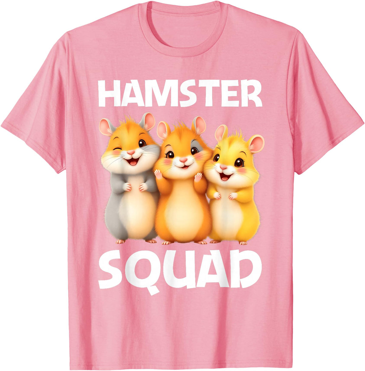 Cute Hamster Design for Men Women Kids Dwarf Hamster Lovers T-Shirt - Pink