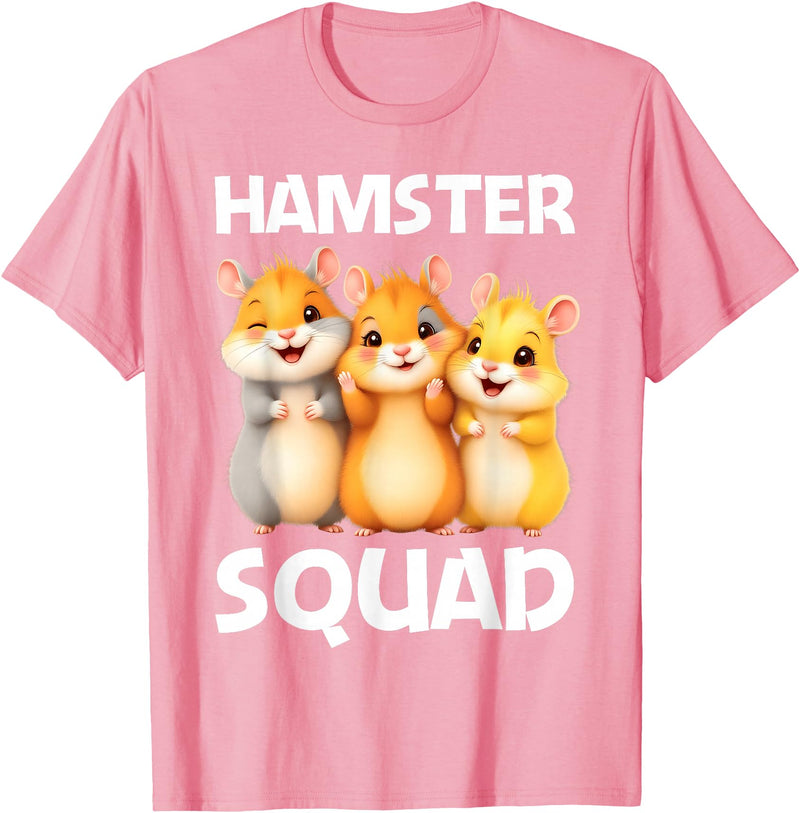 Cute Hamster Design for Men Women Kids Dwarf Hamster Lovers T-Shirt - Pink