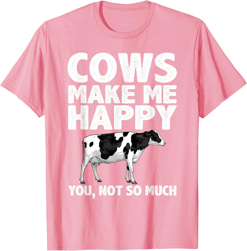 Cow Gift Cow Lover Accessories Cattle Farmer Stuff Cool Cow Art For Men Women Cow Farmer Dairy Cows Farm Animal T-Shirt -