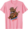 Russian Language Bear Clothing Funny Traditional Russian Bear Russian Soul T-Shirt - Pink