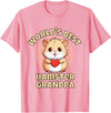 Cute World's Best Hamster Grandpa Grandfather T-Shirt - Pink