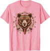 Native American Bear American Indian SteMi Apparel American Indian Indigenous People Native American Bear T-Shirt - Pink