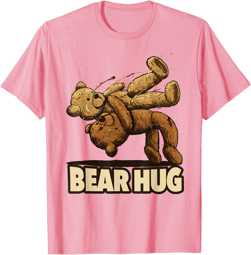 Bear Hug Wrestling Bear Hug - Wrestling bears T-Shirt - Pink