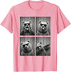 Funny Bear PhotoBooth Stuff Accessories & Gifts Bear PhotoBooth Sunglasses Funny Dab Bears Lover T-Shirt - Pink