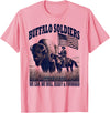 Buffalo Soldiers Vintage Military Graphic Tees Buffalo Soldiers, African American Black History Military T-Shirt - Pink
