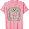 Creepy Bunny Rabbits Easter Horror Goth Grunge Alt Aesthetic T-Shirt in Pink