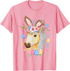 Happy Easter Bunny Horse Funny Rabbit for Men Women Kids T-Shirt in Pink