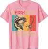 Vintage Fishing Fisherman Birthday Gifts Ofishally 5 Years Old Funny Fishing Birthday Fisherman T-Shirt - Pink