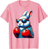 Happy Easter Bunny Boxing Rabbit Men Women Kid T-Shirt in Pink