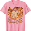 Halloween Shirts For Women Men Kids Boys Girls Halloween Mummy Bigfoot Rock Sasquatch Costume Men Boys Kids T-Shirt - Pink