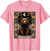Funny I Choose the Bear Tarot Card Women Girls Trending T-Shirt - Pink