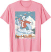 ICEE Bear Ice Boarding Just Chillin' T-Shirt - Pink