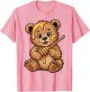 Funny bear design for kids men women Cute Bear Design for Bear Lover and Bear T-Shirt - Pink