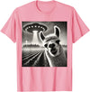 ÄLlamaAlpacaCo. Funny Llama Alpaca Selfie UFOs T-Shirt - Pink