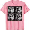 Lion Shirts For Men Women Kids Gifts Lion Selfie Funny Meme Women Kids Boys Girls Youth Teen Men T-Shirt - Pink