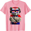 Croatia Flag Clothes Clothing for Men & Women Croatian Flag Bear Sunglasses Souvenirs Products Croatia T-Shirt - Pink