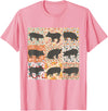 Floral Bobo Small Town Girl Animal Lover Pig Mom Pig Lover Show Mom Farm Life Farmer Floral Boho Pig T-Shirt - Pink