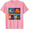 In Fi Guinea Pig Guinea Pig Pop Art Design Illustration Colorful Animal Women T-Shirt - Pink