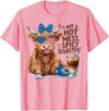 Highland Cow Im Not A Hot Mess Im A Spicy Disaster Cute Highland Cow I'm Not A Hot Mess Im A Spicy Disaster T-Shirt - Pink