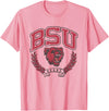 Elite Authentics Bridgewater State Bears Victory Vintage Logo T-Shirt - Pink