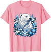 Arctic Polar Bear Snowflake Winter Christmas Christmas Polar Bear Snowflakes Winter Ornaments T-Shirt - Pink