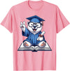 Polar Bear Lovers Graduation Day 2024 Costume Peace Sign Hand Graduate Polar Bear Mens Womens Graduation T-Shirt - Pink
