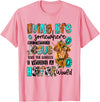 Funny Cow Lover Shirt Living Life Between Jesus Take The Wheel And I Wish A Heifer T-Shirt - Pink