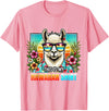 This Is My Hawaiian Shirt Party Luau Oahu Hawaii This Is My Hawaiian Shirt Funny Llama Oahu Hawaii Party T-Shirt - Pink