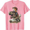 Animal Cowboy Guinea Pig Rex Cowboy T-Shirt - Pink