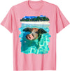 Abab Pig Caribbean Bahamas Beach Summer Vacation The Bahamas Swimming Pig Caribbean Beach Trips Summer Vibes T-Shirt - Pink