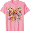 Summerween Tees NYC Summerween Bow Coquette Summer Halloween Ghosts Beach Coffee T-Shirt - Pink