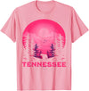 Smoky Mountains Tennessee Hike Outdoor Tennessee Bear Nature Outdoors T-Shirt - Pink